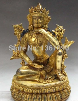 xd 00962 9"Tibet Buddhism Fane Bronze 24K Gold Thinking Green Tara Kwan-yin Buddha Statue
xd 00962 9"Tibet Buddhism Fane Bronze 24K Gold Thinking Green Tara Kwan-yin Buddha Statue