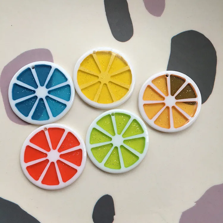 Summer style 40pcs/lot 35mm glitter decoration cartoon Lemon slices shape resin beads diy jewelry earring/garment accessory
Summer style 40pcs/lot 35mm glitter decoration cartoon Lemon slices shape resin beads diy jewelry earring/garment accessory