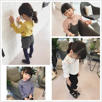 LJWWMTZ Girls embroidered collar handsome long sleeve 18 autumn dress new children's clothing 2 - 8 years old DML18488 
LJWWMTZ Girls embroidered collar handsome long sleeve 18 autumn dress new children's clothing 2 - 8 years old DML18488