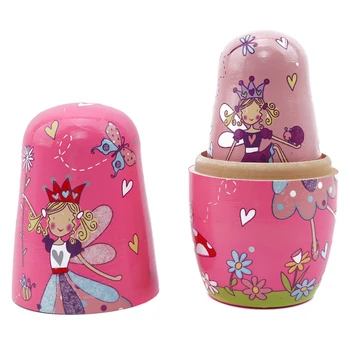 5pcs/set Wooden Russian Matryoshka Dolls Russian Traditional Ethnic Style Dolls Pink Angel Nesting Dolls Toys
5pcs/set Wooden Russian Matryoshka Dolls Russian Traditional Ethnic Style Dolls Pink Angel Nesting Dolls Toys