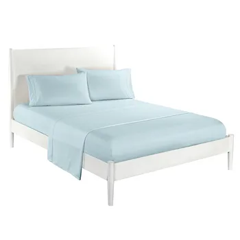 4Pcs/Set Simple Series Durable Light Blue Bedding Set Bed Sheet Bed Mattress 2 Pillow Cases Polyester Bedding Decor Full Size
4Pcs/Set Simple Series Durable Light Blue Bedding Set Bed Sheet Bed Mattress 2 Pillow Cases Polyester Bedding Decor Full Size