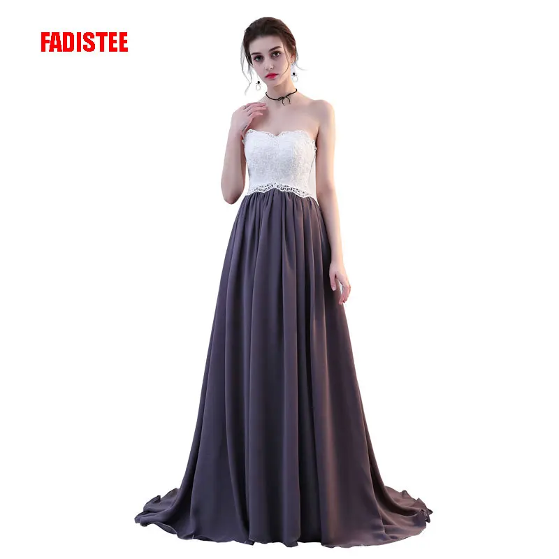 FADISTEE New arrival elegant evening dresses classical strapless formal prom party lace chiffon dress lace-up vestidos de festa
FADISTEE New arrival elegant evening dresses classical strapless formal prom party lace chiffon dress lace-up vestidos de festa