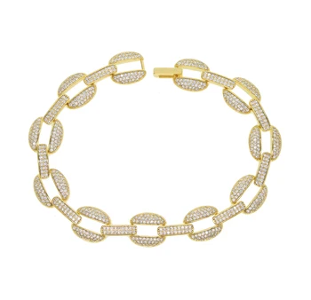 2019 iced out women mens cuban tennis chain bracelet with cz paved mens hip hop gold color bracelet party jewelry top quality
2019 iced out women mens cuban tennis chain bracelet with cz paved mens hip hop gold color bracelet party jewelry top quality