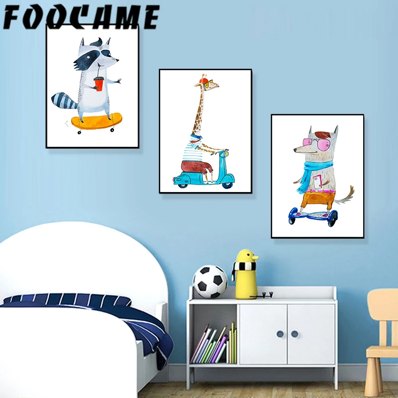 FOOCAME Koala Giraffe Rabbit Nordic Poster Print Baby Nursery Wall Art Canvas Painting Child Room Bedroom Decoration Picture
FOOCAME Koala Giraffe Rabbit Nordic Poster Print Baby Nursery Wall Art Canvas Painting Child Room Bedroom Decoration Picture
