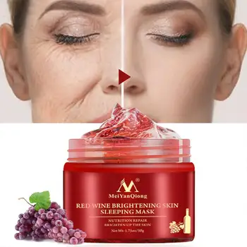 Red Wine Sleeping Mask Whitening Nourishing Mask Moisturizing Nutrition repair Brighten up the skin Gel Night
Red Wine Sleeping Mask Whitening Nourishing Mask Moisturizing Nutrition repair Brighten up the skin Gel Night