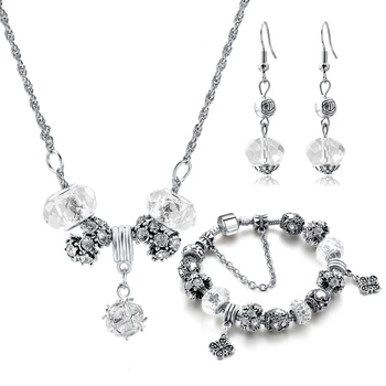 Szelam Zircon Pendant Necklace Crystal Jewelry Set Rhinestone Drop Earrings Charming Bracelets Woman SET190013
Szelam Zircon Pendant Necklace Crystal Jewelry Set Rhinestone Drop Earrings Charming Bracelets Woman SET190013