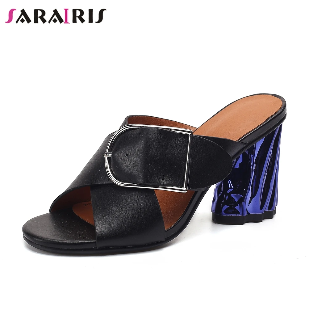 SARAIRIS Brand New Fashion Big Size 33-42 Ladies High Heels women's Genuine Leather Shoes Woman Casual Summer Slippers 2019
SARAIRIS Brand New Fashion Big Size 33-42 Ladies High Heels women's Genuine Leather Shoes Woman Casual Summer Slippers 2019