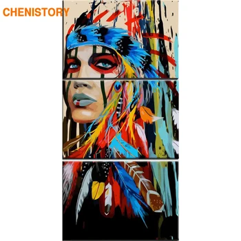 CHENISTORY Frame 3 Panel Indian DIY Painting By Numbers Abstract Wall Art Picture Hand Painted Oil Painting For Home Decoration
CHENISTORY Frame 3 Panel Indian DIY Painting By Numbers Abstract Wall Art Picture Hand Painted Oil Painting For Home Decoration