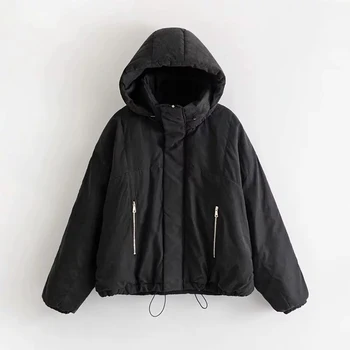 Women Winter Black Hooded Jacket Coat 2018 New Solid Drawstring Shaped Waist Female Autumn Warm Parka Clothes chaqueta mujer
Women Winter Black Hooded Jacket Coat 2018 New Solid Drawstring Shaped Waist Female Autumn Warm Parka Clothes chaqueta mujer