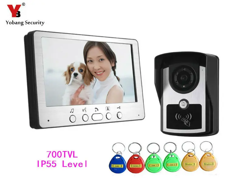 Video Doorbell 7 Inches Video Door phone Door Entry System with Key 1 Camera & 1 Monitor
Video Doorbell 7 Inches Video Door phone Door Entry System with Key 1 Camera & 1 Monitor