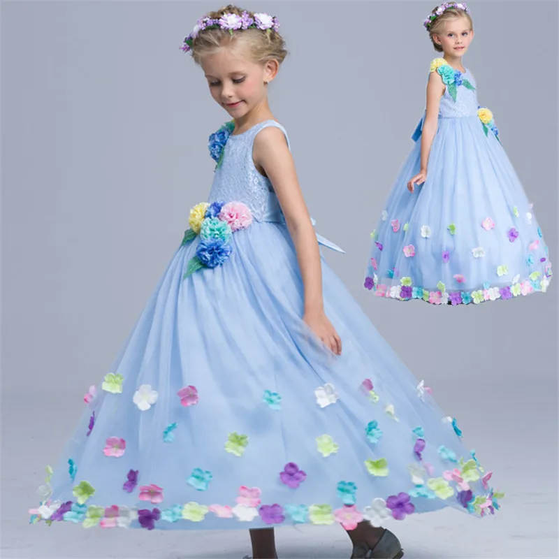 Fashion Wedding Girls Flower Dress Party Elegant Floral Fairy Cinderella Pageant Vestido Dress Clothing 4 to 10 Years
Fashion Wedding Girls Flower Dress Party Elegant Floral Fairy Cinderella Pageant Vestido Dress Clothing 4 to 10 Years