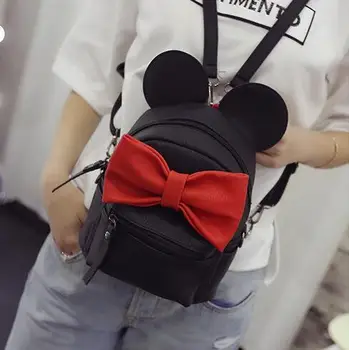 Mickey Backpack New Female bag Quality pu leather Women bag Mickey ears Big bow Sweet girl Shoulder bag Parent-child Travel bag
Mickey Backpack New Female bag Quality pu leather Women bag Mickey ears Big bow Sweet girl Shoulder bag Parent-child Travel bag