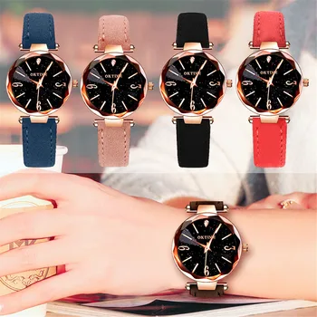 Womens Watches Fashion Starry Sky Women Retro Design Leather Band Analog Alloy Quartz Laides Wrist Watch Gift
Womens Watches Fashion Starry Sky Women Retro Design Leather Band Analog Alloy Quartz Laides Wrist Watch Gift