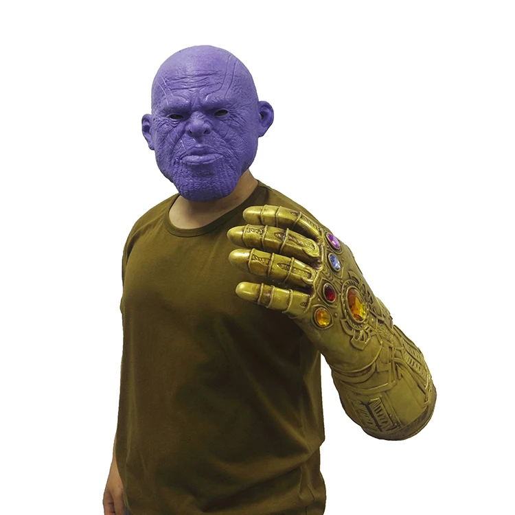 LePy Avengers Infinity Gauntlet Thanos Cosplay Gloves Prop Latex Avengers: Infinity War Mask
LePy Avengers Infinity Gauntlet Thanos Cosplay Gloves Prop Latex Avengers: Infinity War Mask