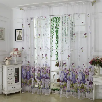Printed Tulle Door Window Curtain For Living Room Home Decor Sheer Voile Valances Curtain
Printed Tulle Door Window Curtain For Living Room Home Decor Sheer Voile Valances Curtain