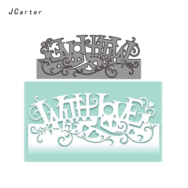 JC Metal Cutting Dies for Scrapbooking Stencil With Love Letters Words Craft Cut Die Handmade Album Paper Cards Make Model Decor
JC Metal Cutting Dies for Scrapbooking Stencil With Love Letters Words Craft Cut Die Handmade Album Paper Cards Make Model Decor