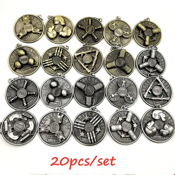 20pcs/set Round Pendant Keychain Rotated Keychain 3 Level Bag Helemet Model Alloy Key Chain Key Holder Pubg
20pcs/set Round Pendant Keychain Rotated Keychain 3 Level Bag Helemet Model Alloy Key Chain Key Holder Pubg