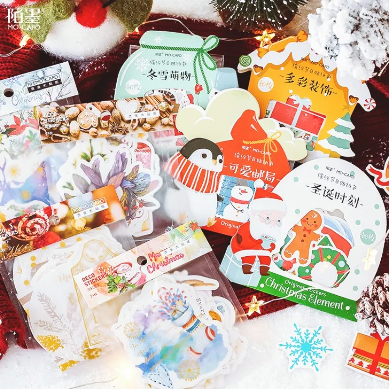 24-40 pcs/bag Merry Christmas beautiful paper Stickers Scrapbook Notebook decora diy Handmade Gift Card Sticker Children's gift
24-40 pcs/bag Merry Christmas beautiful paper Stickers Scrapbook Notebook decora diy Handmade Gift Card Sticker Children's gift