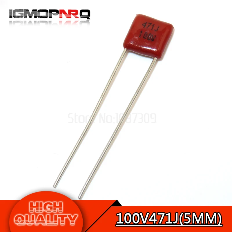 20PCS 100V471J 470PF Pitch 5MM 100V 471 igmopnrq CBB Polypropylene film capacitor new
20PCS 100V471J 470PF Pitch 5MM 100V 471 igmopnrq CBB Polypropylene film capacitor new