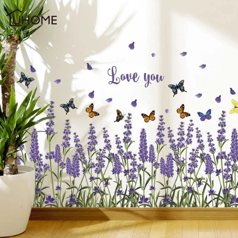 3D Fresh Flower Lavender Baseboard PVC Wall Stickers Skirting Living Room Bedroom Bathroom Kitchen Balcony Home Decor Wall Decal
3D Fresh Flower Lavender Baseboard PVC Wall Stickers Skirting Living Room Bedroom Bathroom Kitchen Balcony Home Decor Wall Decal