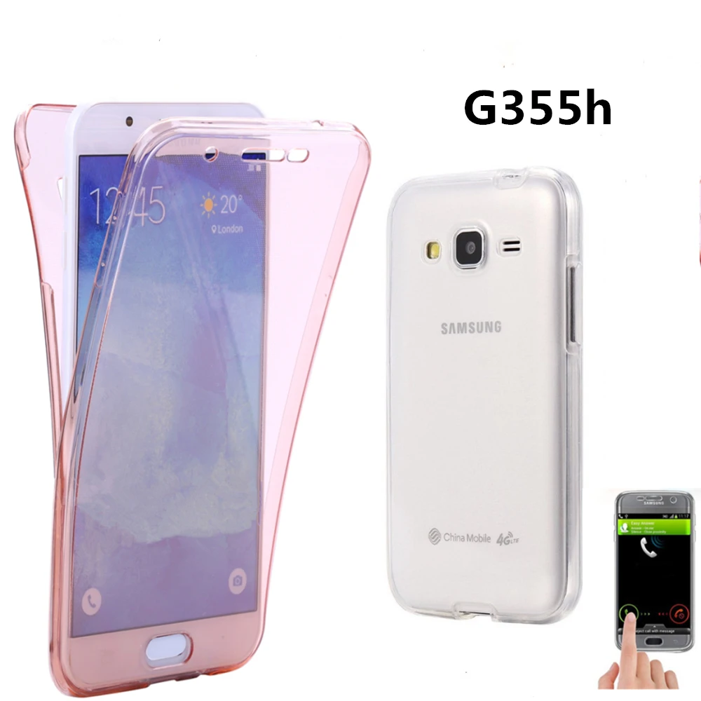 G355h Crystal Touch Full body Transparent Case for Samsung Galaxy Core2 G355 Cover Soft Silicone Phone bag Cases SM 355 Core 2
G355h Crystal Touch Full body Transparent Case for Samsung Galaxy Core2 G355 Cover Soft Silicone Phone bag Cases SM 355 Core 2