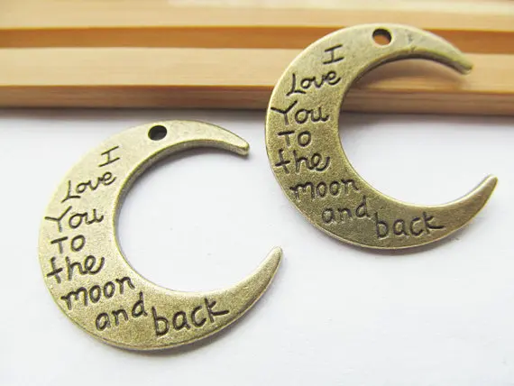 50pcs Good Heavy Antique Silver tone/Golden Love Moon Connector Pendant Charm/Finding DIY Accessory Jewellery Making
50pcs Good Heavy Antique Silver tone/Golden Love Moon Connector Pendant Charm/Finding DIY Accessory Jewellery Making