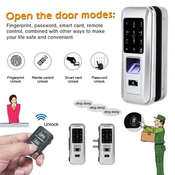 Glass Door Remote Control Door Lock Keyless Electric Fingerprint Touch Keypad Gate Lock Low Energy Consumption
Glass Door Remote Control Door Lock Keyless Electric Fingerprint Touch Keypad Gate Lock Low Energy Consumption
