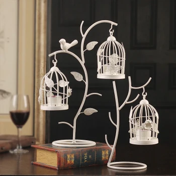 Europe Iron Branches Birdcage Candle Holder Creative White Candlestick Ornaments Home Living Room Decoration Crafts Wedding Gift
Europe Iron Branches Birdcage Candle Holder Creative White Candlestick Ornaments Home Living Room Decoration Crafts Wedding Gift