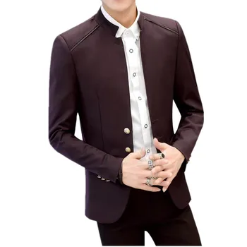 New Arrival Mens Fashion Brand Blazer men stand collar casual Slim Fit suit male coat Jacket blazer Masculino
New Arrival Mens Fashion Brand Blazer men stand collar casual Slim Fit suit male coat Jacket blazer Masculino