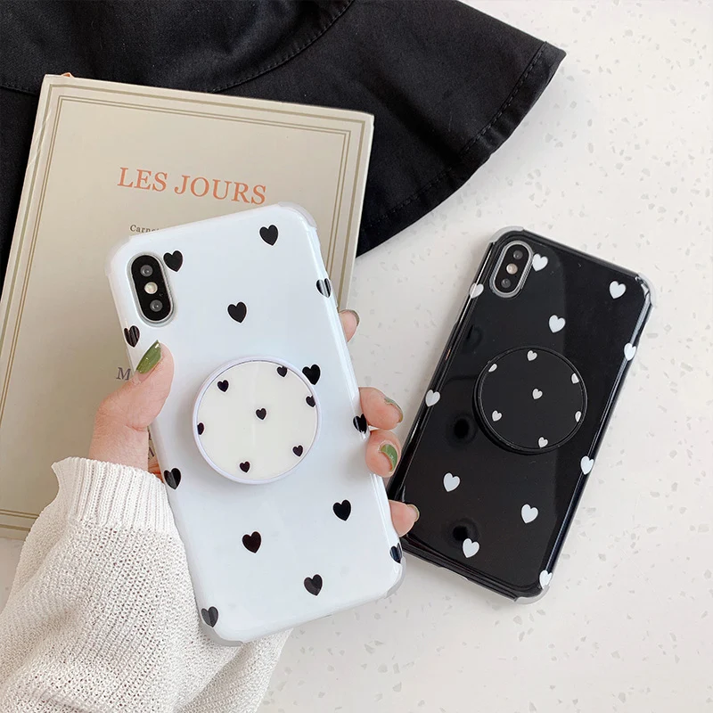Love heart Folding Stand case for iphone X XS Max XR case for iphone 6 6s 7 8 Plus Grip holder case soft TPU case capa
Love heart Folding Stand case for iphone X XS Max XR case for iphone 6 6s 7 8 Plus Grip holder case soft TPU case capa