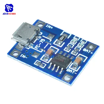 5PCS/Lot TP4056 5V 1A Battery Charging Board Charger Module Lithium Battery Micro USB Input Voltage 4.5V - 5.5V
5PCS/Lot TP4056 5V 1A Battery Charging Board Charger Module Lithium Battery Micro USB Input Voltage 4.5V - 5.5V