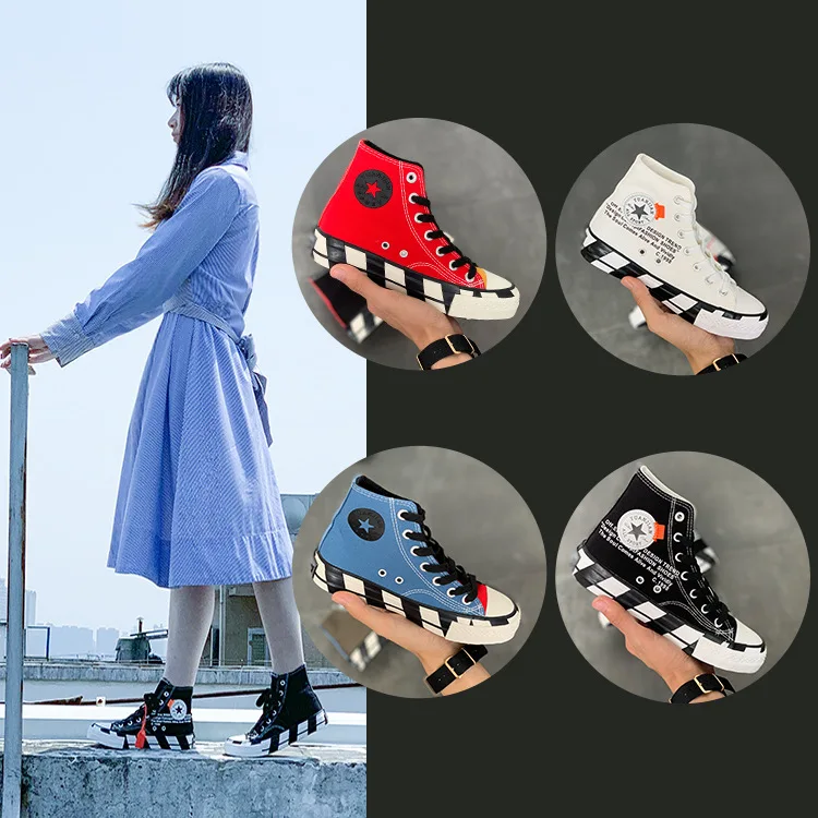 2019 New Women's Canvas Shoes Black white Chessboard Vulcanized High Uppers Ins Korean Version Factory direct sale 35-44 size
2019 New Women's Canvas Shoes Black white Chessboard Vulcanized High Uppers Ins Korean Version Factory direct sale 35-44 size