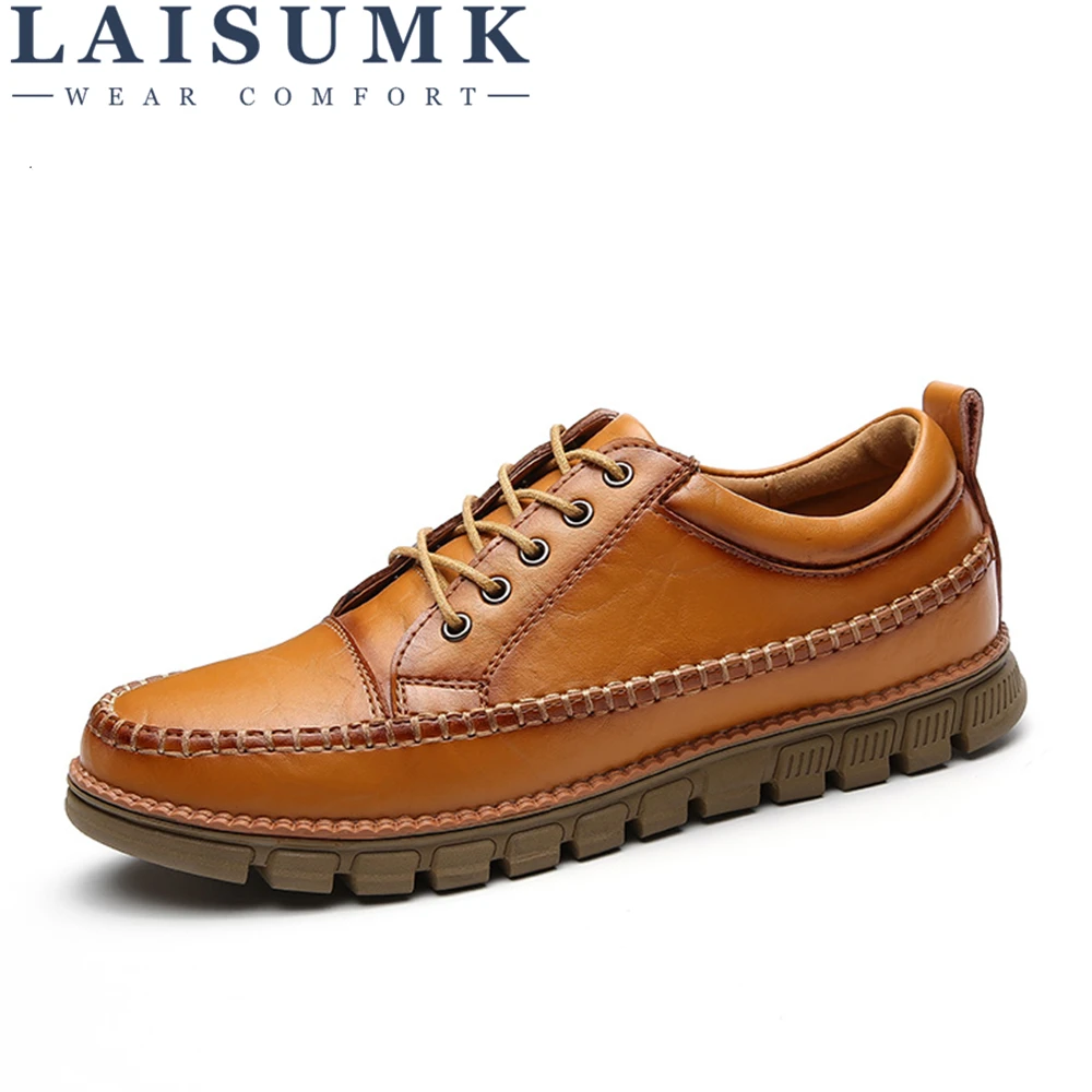 LAISUMK High Quality Casual Shoes Men Genuine Leather Flats Lace Up Loafers Moccasins Walking Outdoor Boat Shoes Sneaker Fashion
LAISUMK High Quality Casual Shoes Men Genuine Leather Flats Lace Up Loafers Moccasins Walking Outdoor Boat Shoes Sneaker Fashion