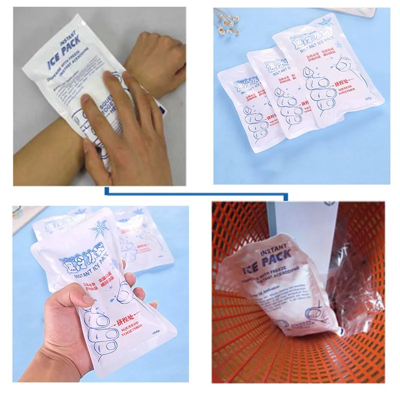 Disposable Instant Ice Pack Cold Bag For Wound Safety Emergency First Aid Food Storage Sports Sunstroke Outdoor Survival Kit
Disposable Instant Ice Pack Cold Bag For Wound Safety Emergency First Aid Food Storage Sports Sunstroke Outdoor Survival Kit