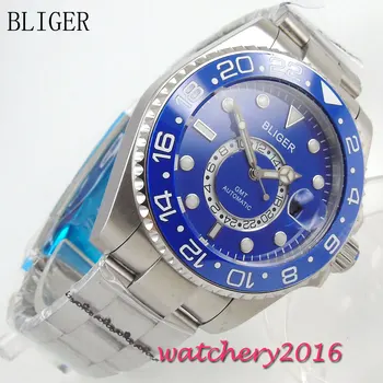 43mm Bliger Sterile Blue Dial ceramic Bezel Sapphire Glass Luminous Hand Complete Calendar GMT Automatic Mechanical Men's Watch
43mm Bliger Sterile Blue Dial ceramic Bezel Sapphire Glass Luminous Hand Complete Calendar GMT Automatic Mechanical Men's Watch