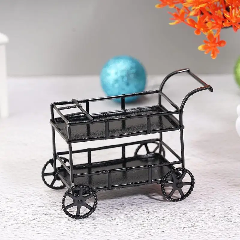 1:12 Dollhouse Doll House Simulation Model Black Metal Dining Cart Furniture Scene Accessories Simulation Decorations
1:12 Dollhouse Doll House Simulation Model Black Metal Dining Cart Furniture Scene Accessories Simulation Decorations