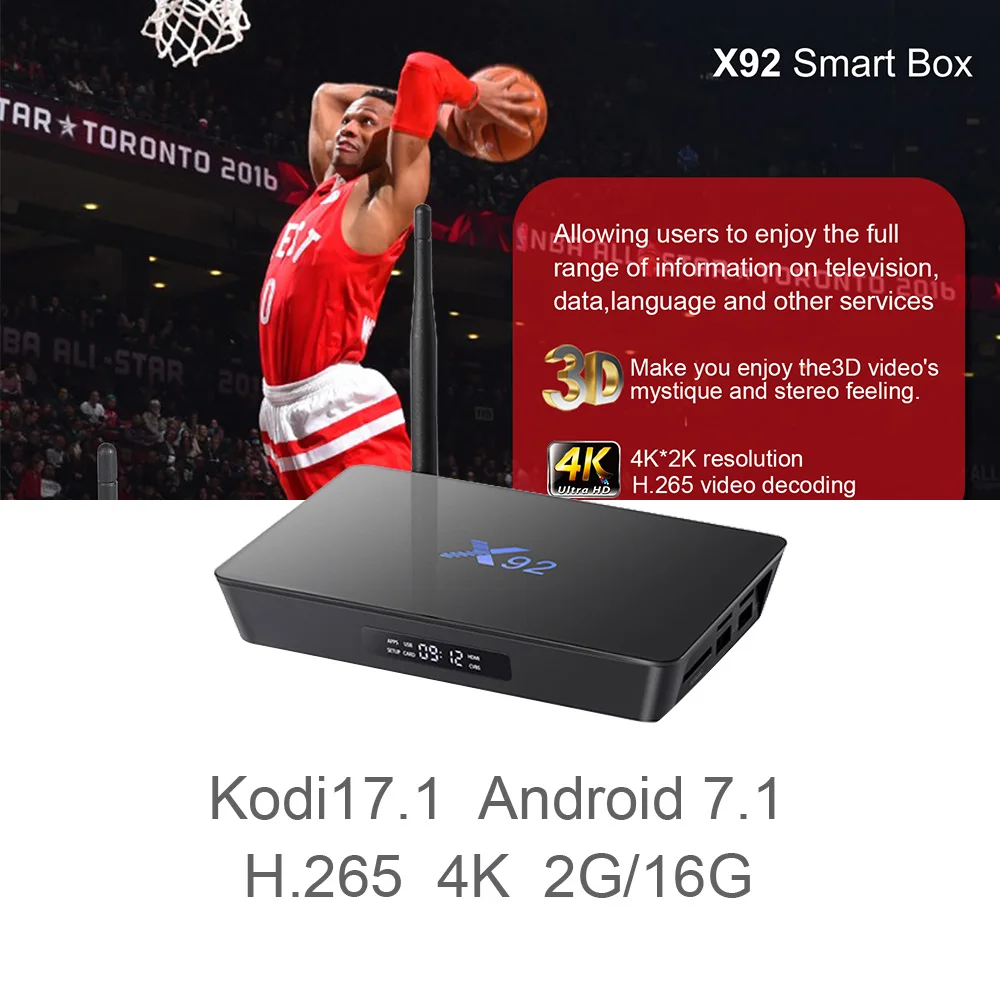 New X92 TV Box Android 7.1 Amlogic S912 Octa Core 2GB 3GB 16GB 32GB 5G Wifi 4K Bluetooth H.265 With USB 2.0 Set Top Box PK H96