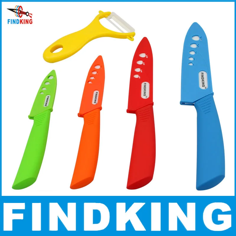 

FINDKING Kitchen ceramic knives set top quality Zirconia kitchen knife set Ceramic Knife 3" 4" 5" 6" inch with Peeler and Covers