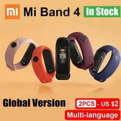 2019 глобальная версия Xiaomi mi Band 4 умный Браслет Пульс фитнес 135 мАч цветной экран управление музыкой Bluetooth 5,0 mi band 4