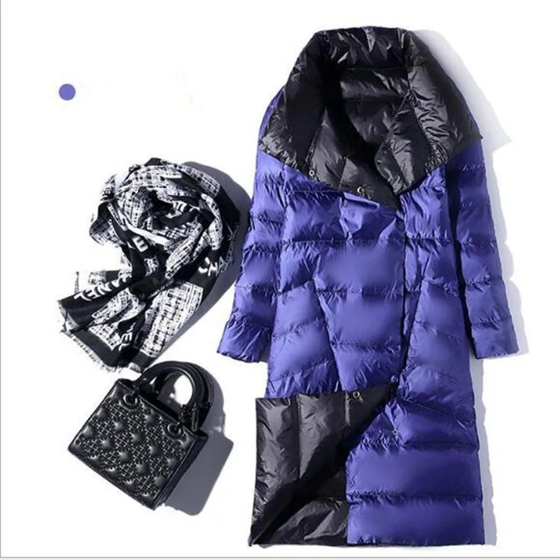 Autumn and Winter light white Duck Down warm Coat Down Jacket female Long Section Collar double-sided two-side Wearing Long Coat
Autumn and Winter light white Duck Down warm Coat Down Jacket female Long Section Collar double-sided two-side Wearing Long Coat