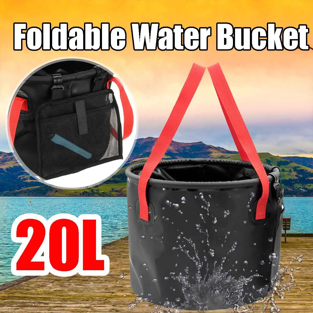 20L Outdoor Portable Camping Fishing Folding Collapsible Bucket For CampingTraveling Fishing Gardening Car Washing Hiking
20L Outdoor Portable Camping Fishing Folding Collapsible Bucket For CampingTraveling Fishing Gardening Car Washing Hiking