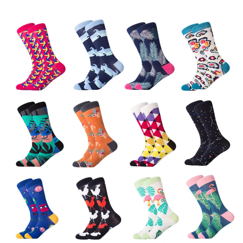LETSBUY 1 pair men socks combed cotton cartoon happy bird shark zebra corn watermelon sea food geometric novelty funny socks
LETSBUY 1 pair men socks combed cotton cartoon happy bird shark zebra corn watermelon sea food geometric novelty funny socks