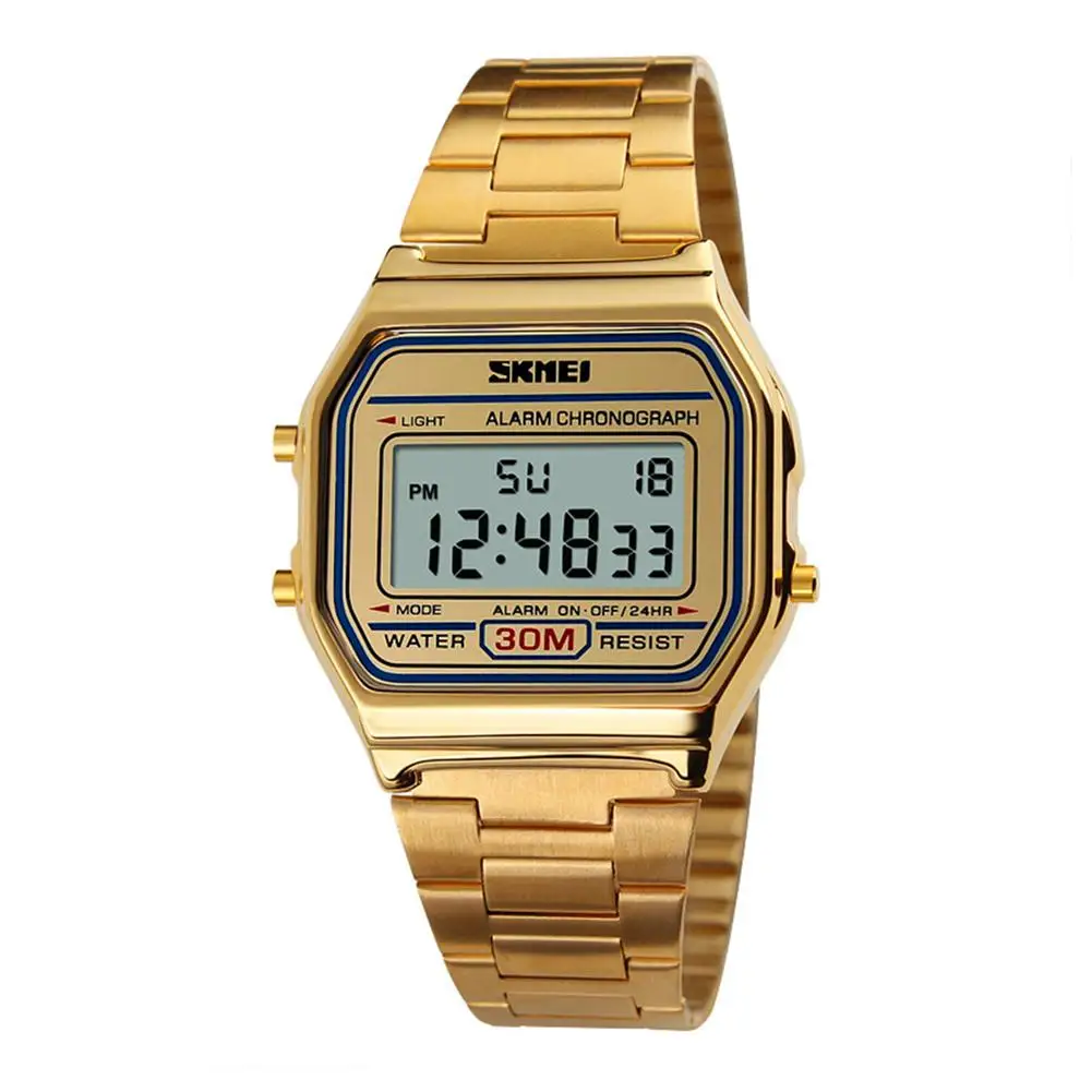 SKMEI 1123 New Casual Men Rectangle Dial Digital Display Alarm Chronograph Business Wrist Watch
SKMEI 1123 New Casual Men Rectangle Dial Digital Display Alarm Chronograph Business Wrist Watch