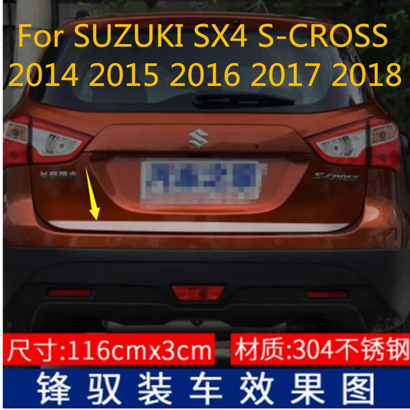 Accessories Made of High Quality Stainless Steel And Abs Chrome Trunk Trunk Lid Trim Decorati For Suzuki Sx4 S-cross 2014--2018
Accessories Made of High Quality Stainless Steel And Abs Chrome Trunk Trunk Lid Trim Decorati For Suzuki Sx4 S-cross 2014--2018
