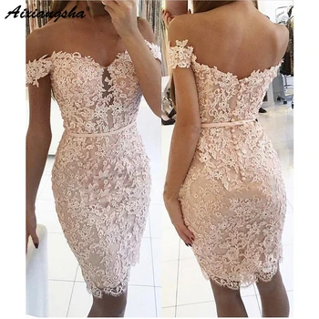 Elegant Sheath Off The Shoulder Lace Beaded Champagne Party Homecoming Dresses vestidos de graduacion 2018 Short Prom Dress
Elegant Sheath Off The Shoulder Lace Beaded Champagne Party Homecoming Dresses vestidos de graduacion 2018 Short Prom Dress