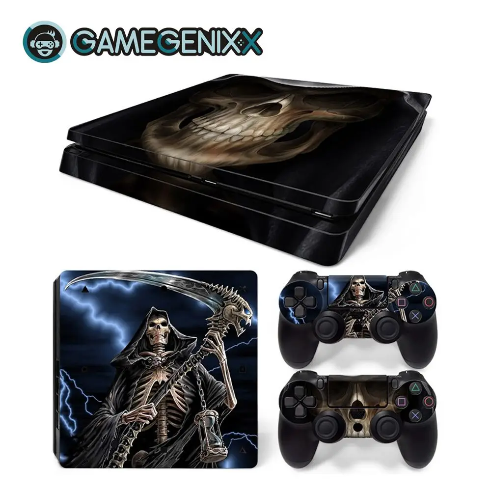 GAMEGENIXX Skin Sticker Vinyl Wrap Cover Full Set for PS4 Slim Console and 2 Controllers - Skull
GAMEGENIXX Skin Sticker Vinyl Wrap Cover Full Set for PS4 Slim Console and 2 Controllers - Skull