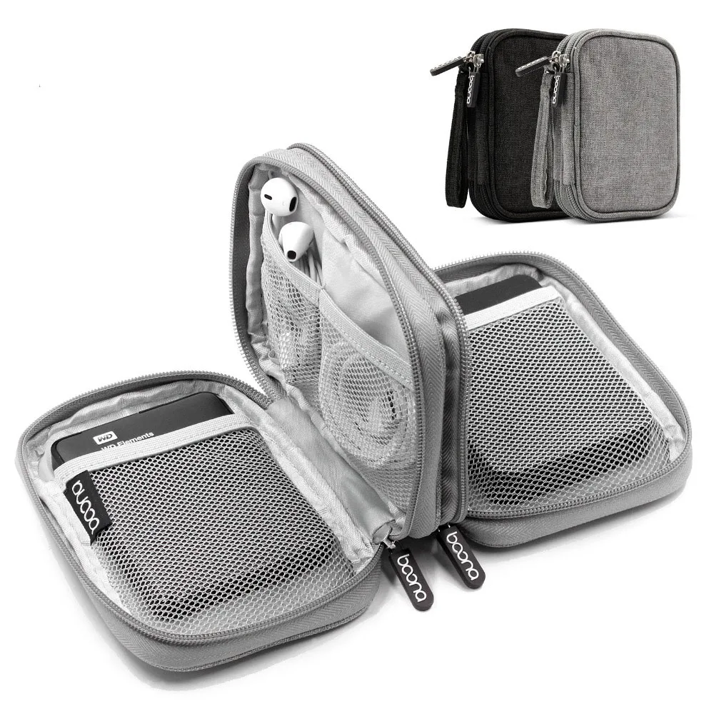 Oxford Fabric Double Deck Soft Shockproof Carrying Digital Organizer Travel External Storage Bags HDD Case Hard Drive Pouch Bag
Oxford Fabric Double Deck Soft Shockproof Carrying Digital Organizer Travel External Storage Bags HDD Case Hard Drive Pouch Bag