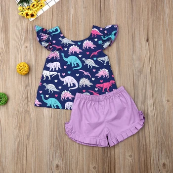 Pudcoco Summer Toddler Baby Girl Clothes Sleeveless Ruffle Dinosaur Print Tops Short Pants 2Pcs Outfits Cotton Clothes
Pudcoco Summer Toddler Baby Girl Clothes Sleeveless Ruffle Dinosaur Print Tops Short Pants 2Pcs Outfits Cotton Clothes