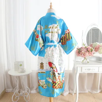 New "Maid of honor" Letter Women Robe Bride Bridesmaid Wedding Kimono Long Robes Gown Sleepwear Nightgown Bathrobe Pajamas
New "Maid of honor" Letter Women Robe Bride Bridesmaid Wedding Kimono Long Robes Gown Sleepwear Nightgown Bathrobe Pajamas