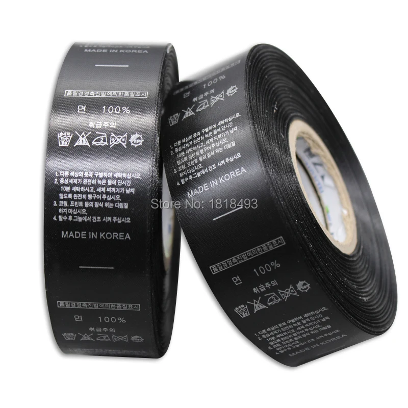 Free shipping customized clothing care labels/garment printed tags/black silk care labels with silver printing 1000 pcs a lot
Free shipping customized clothing care labels/garment printed tags/black silk care labels with silver printing 1000 pcs a lot